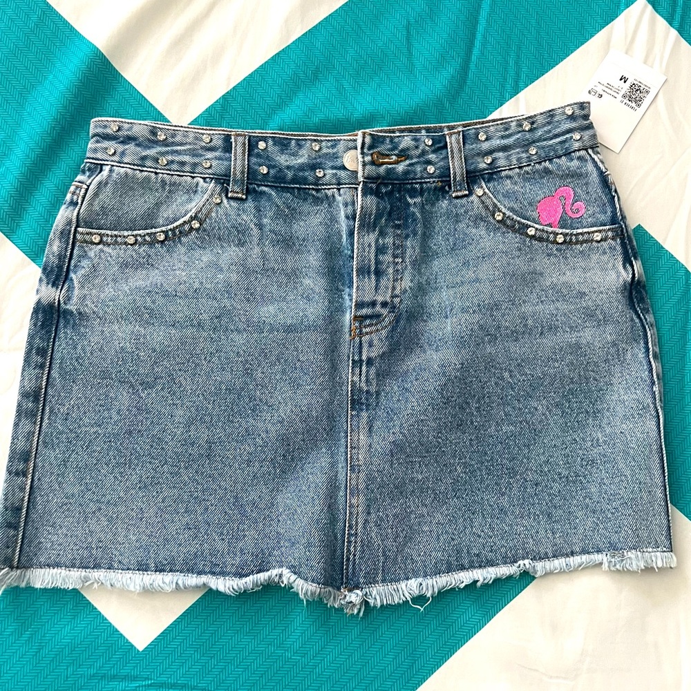 NWT Barbie denim skirt size Medium.